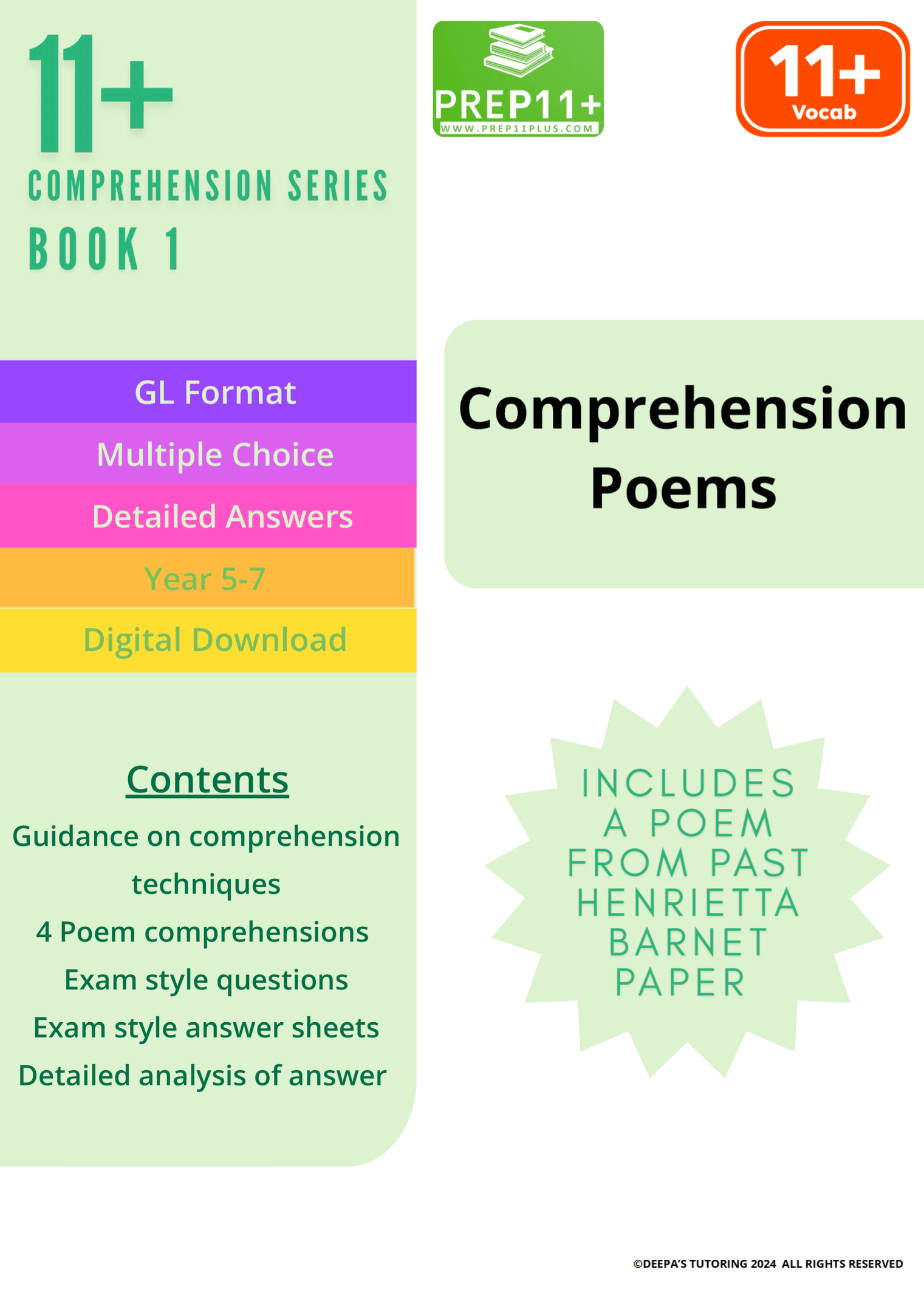 Comprehension Book 1 - Poems