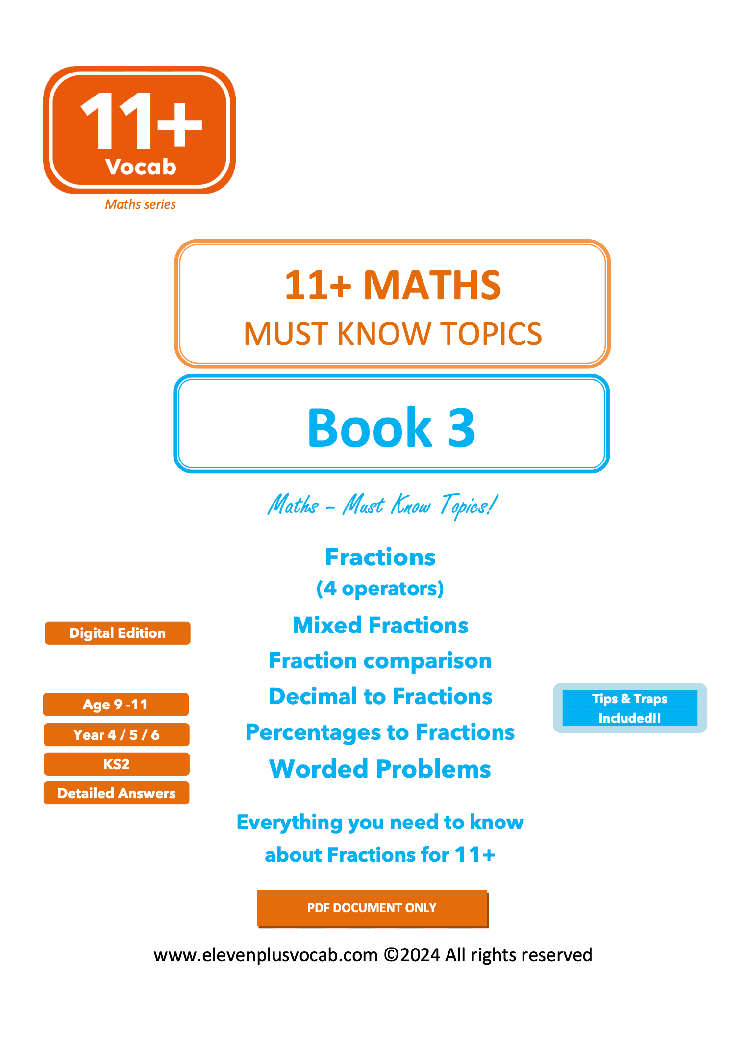 11+ Maths - PDF Book 3